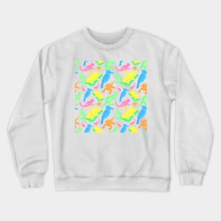 Bright 90's inspired Australian Native Animal Pattern Crewneck Sweatshirt